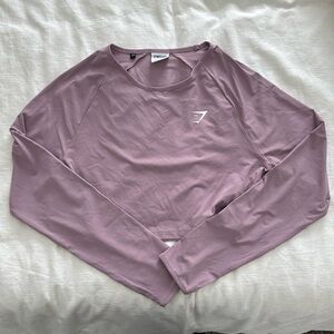 Gymshark long sleeve workout top.